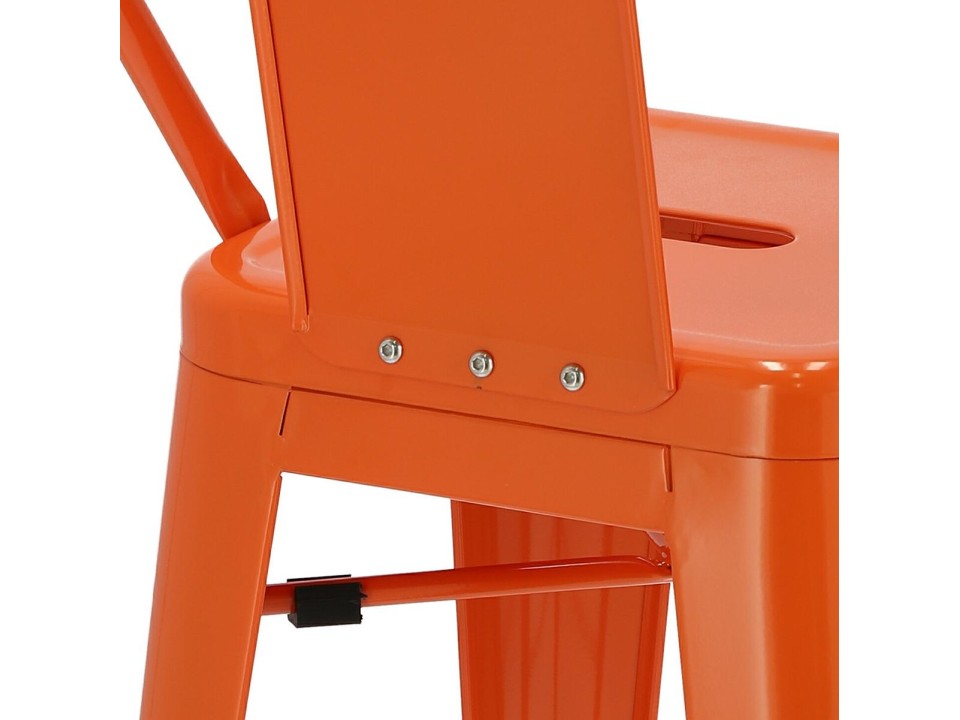 Hoker Paris Back short 75cm orange insp. Tolix - d2design